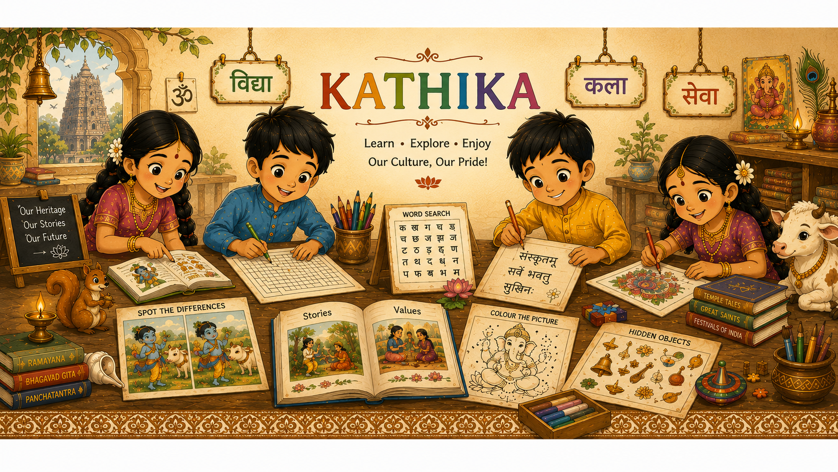 Kathika cultural activity books